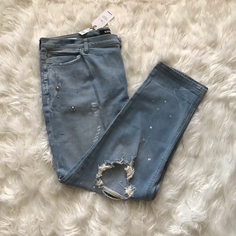 Express Girlfriend Sz 18 High Rise Jeans NWT
Tag size - 18